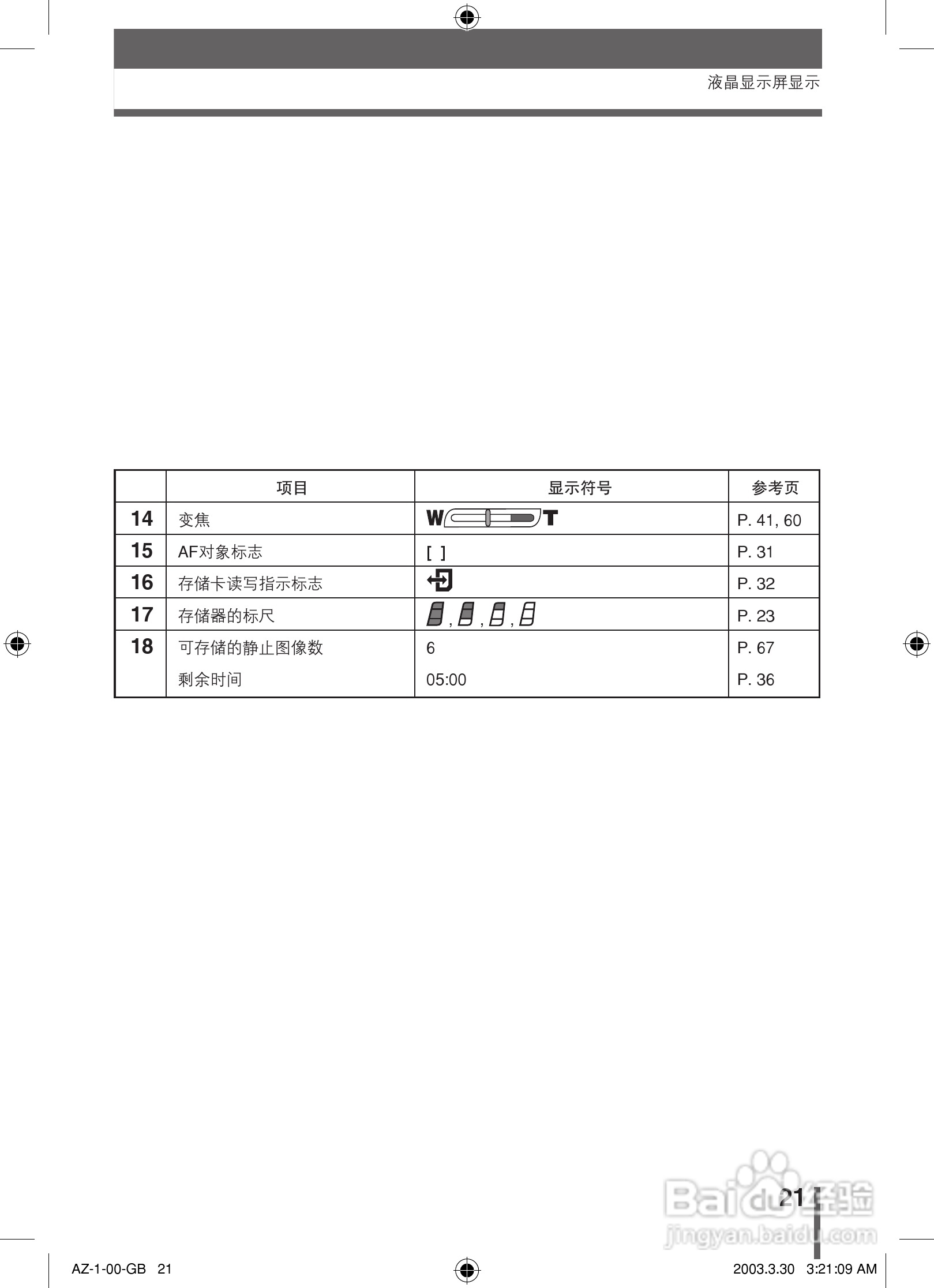 奥林巴斯 AZ-1数码相机说明书:[3]