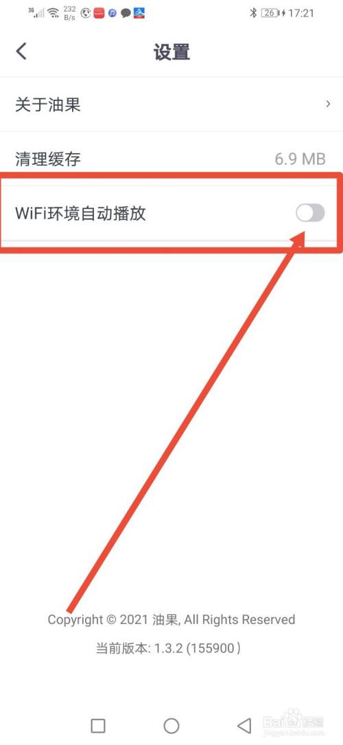 油果浏览器，怎么设置WiFi环境自动播放？