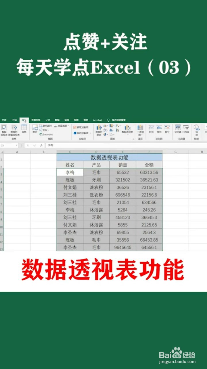 如何制作数据透视表