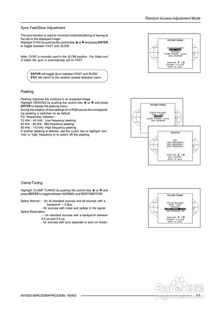 Barco巴可 GRAPHICS 808s投影机说明书:[3]