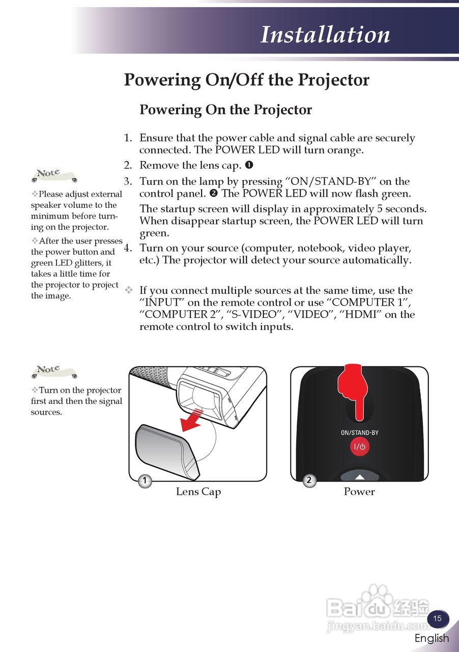 三洋 PDG-DWL100投影机说明书:[2]