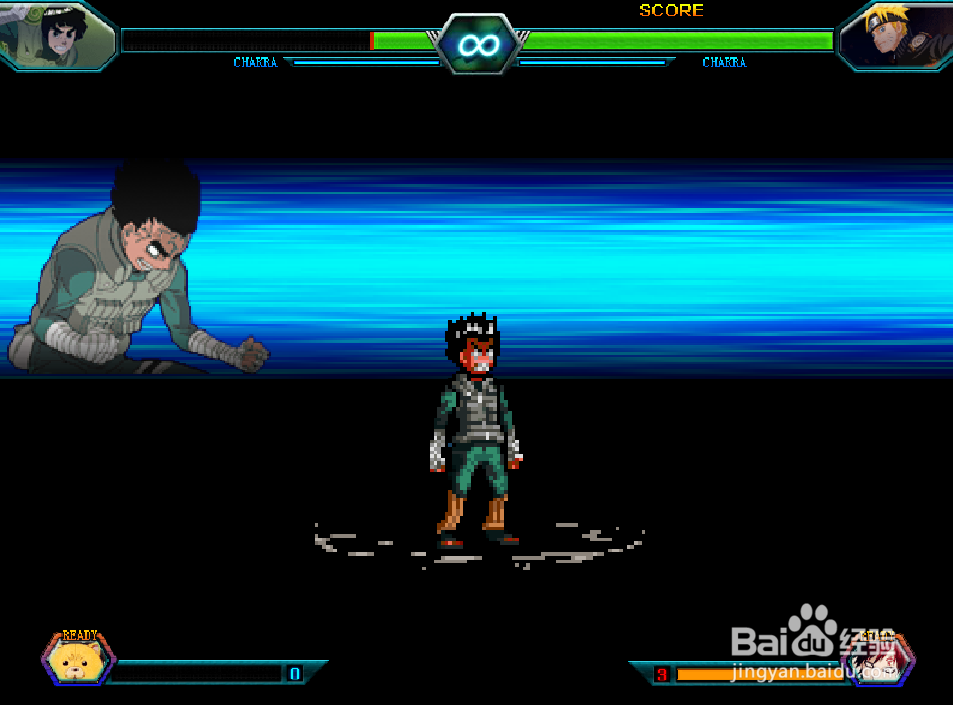 死神VS火影3.2李洛克使用技巧