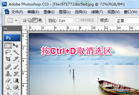 ps怎么取消选区 ps取消选区快捷键