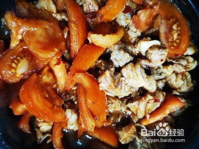 茄汁牛腩冻豆腐煲