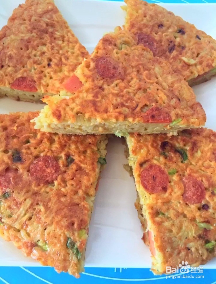 鸡蛋泡面饼的做法