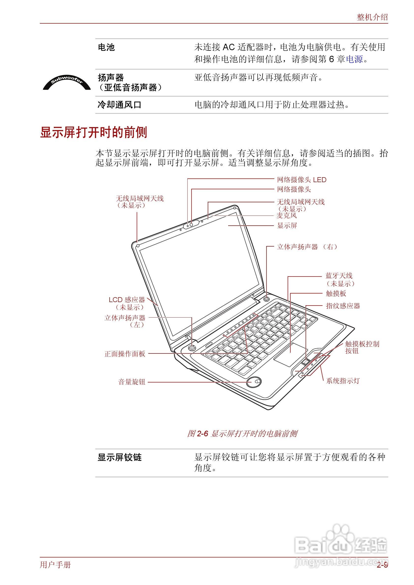 东芝Qosmio F50笔记本电脑使用说明书:[6]