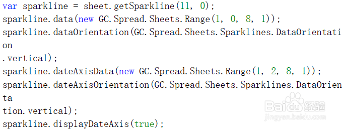 实现SpreadJS 的自定制迷你图功能