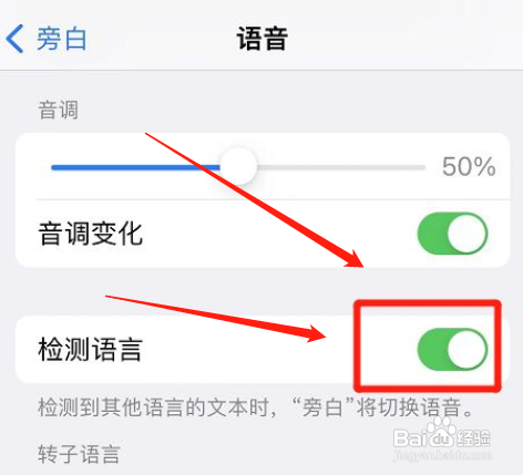 苹果手机怎么关闭检测语言功能