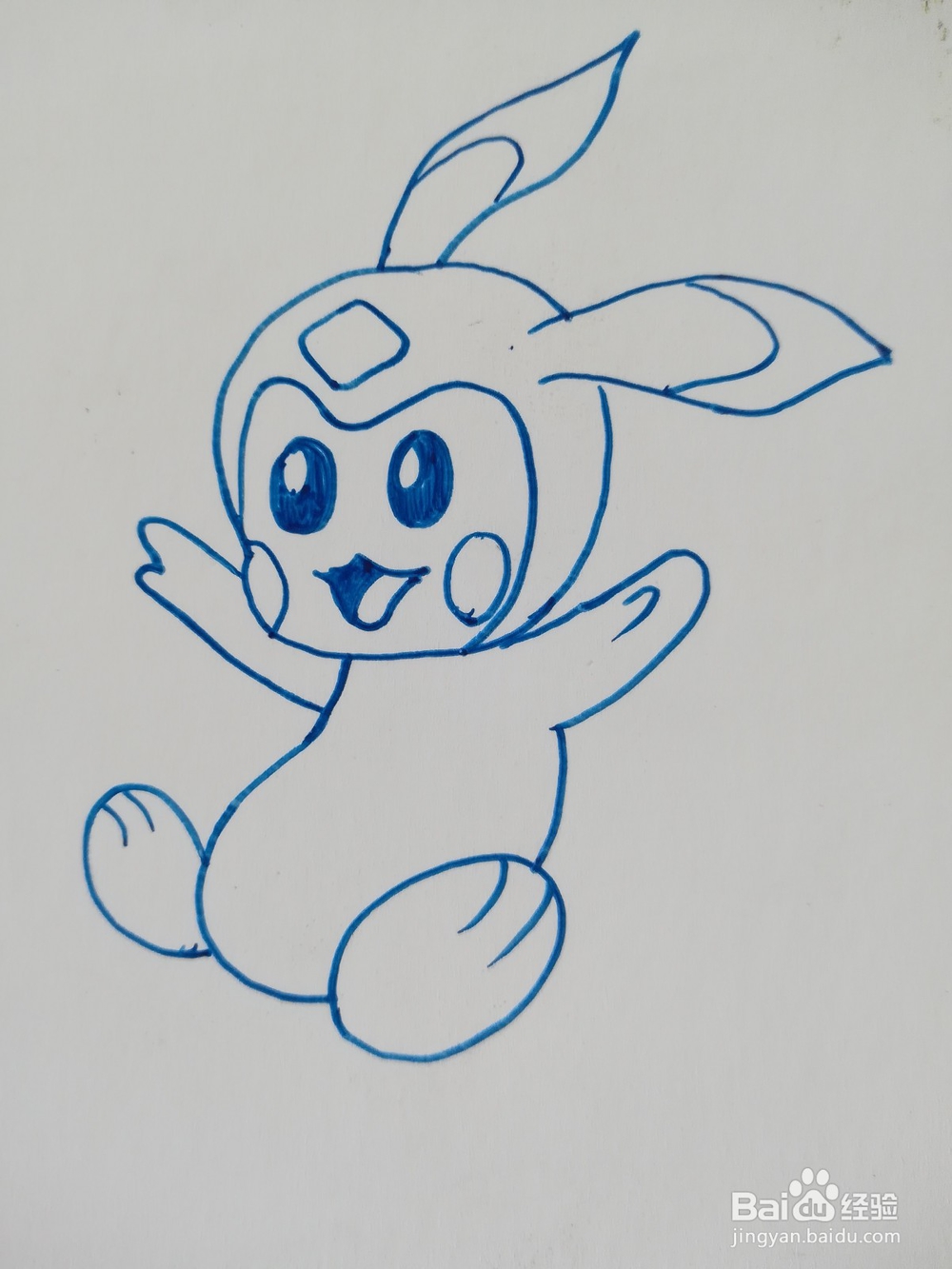 怎么画赛尔号里面的米咔