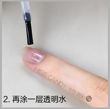 美甲教程，怎么用甲油涂美甲花式~糖果房子