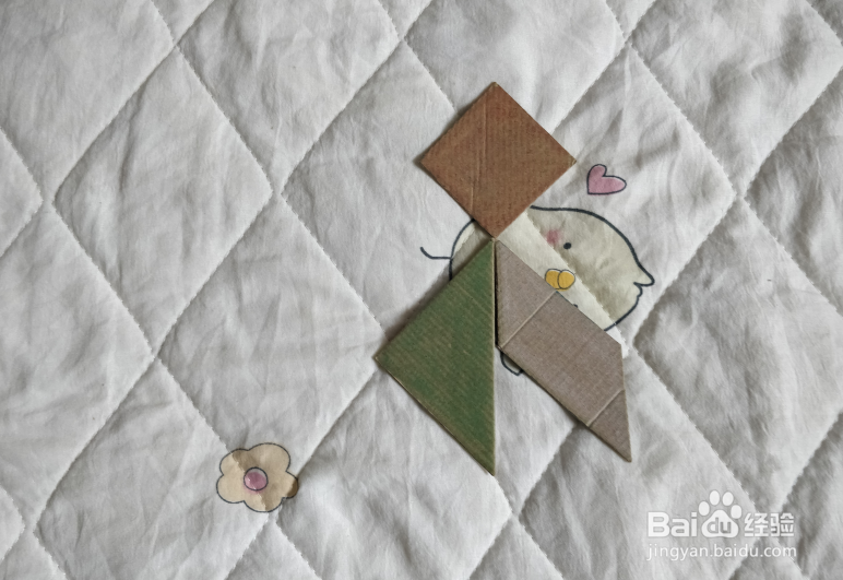 用九巧板怎么拼一个跳街舞的小哥哥呢？