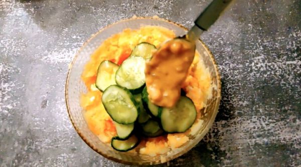 蟹柳土豆泥沙拉