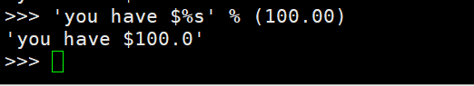 python格式化字符串