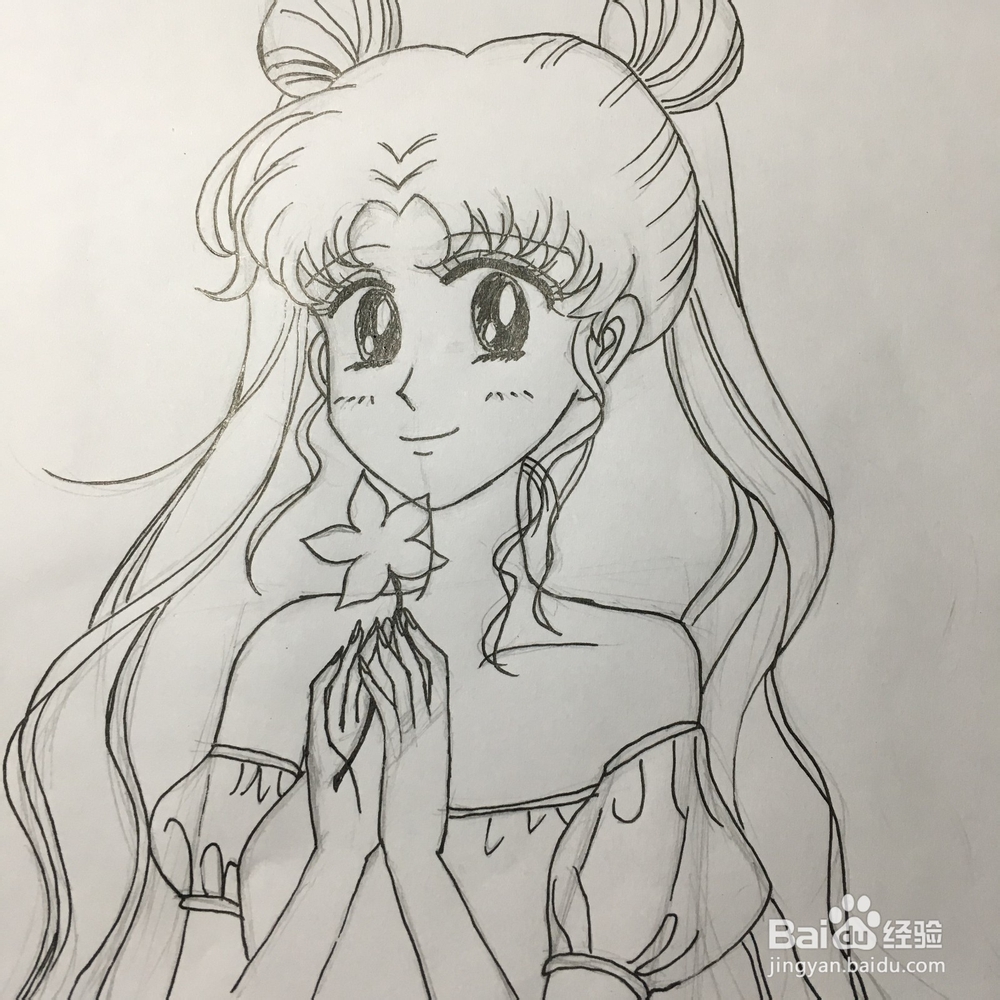 美少女战士月野兔怎么画?