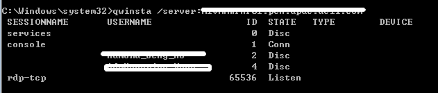 怎么查看远程服务器上的会话？