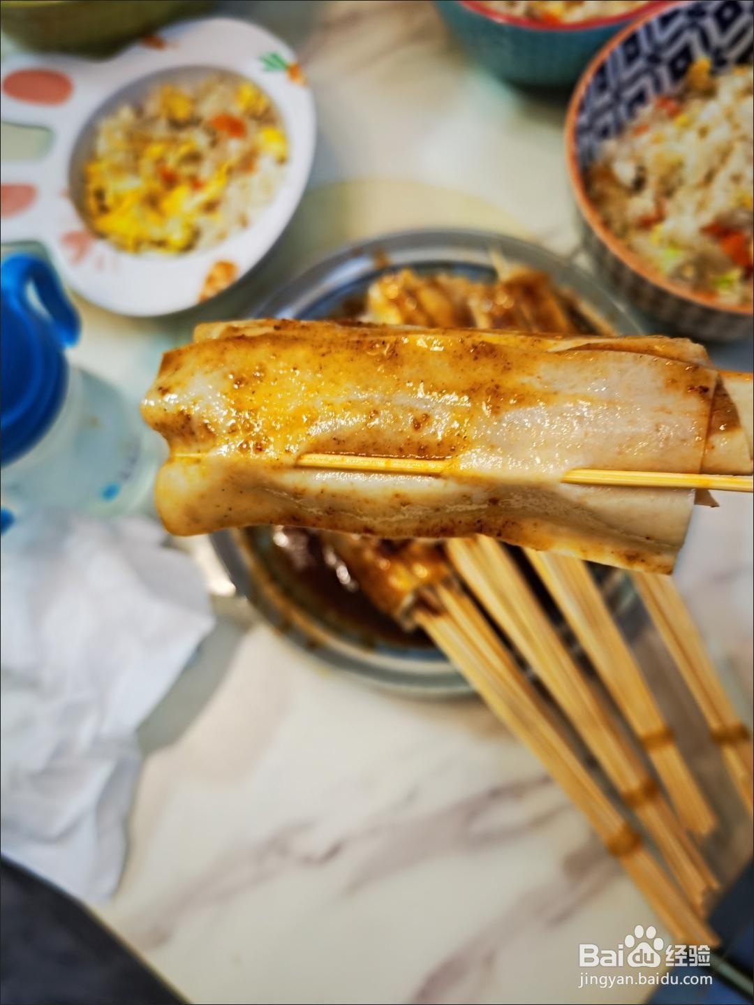 蘸料涮豆皮的做法