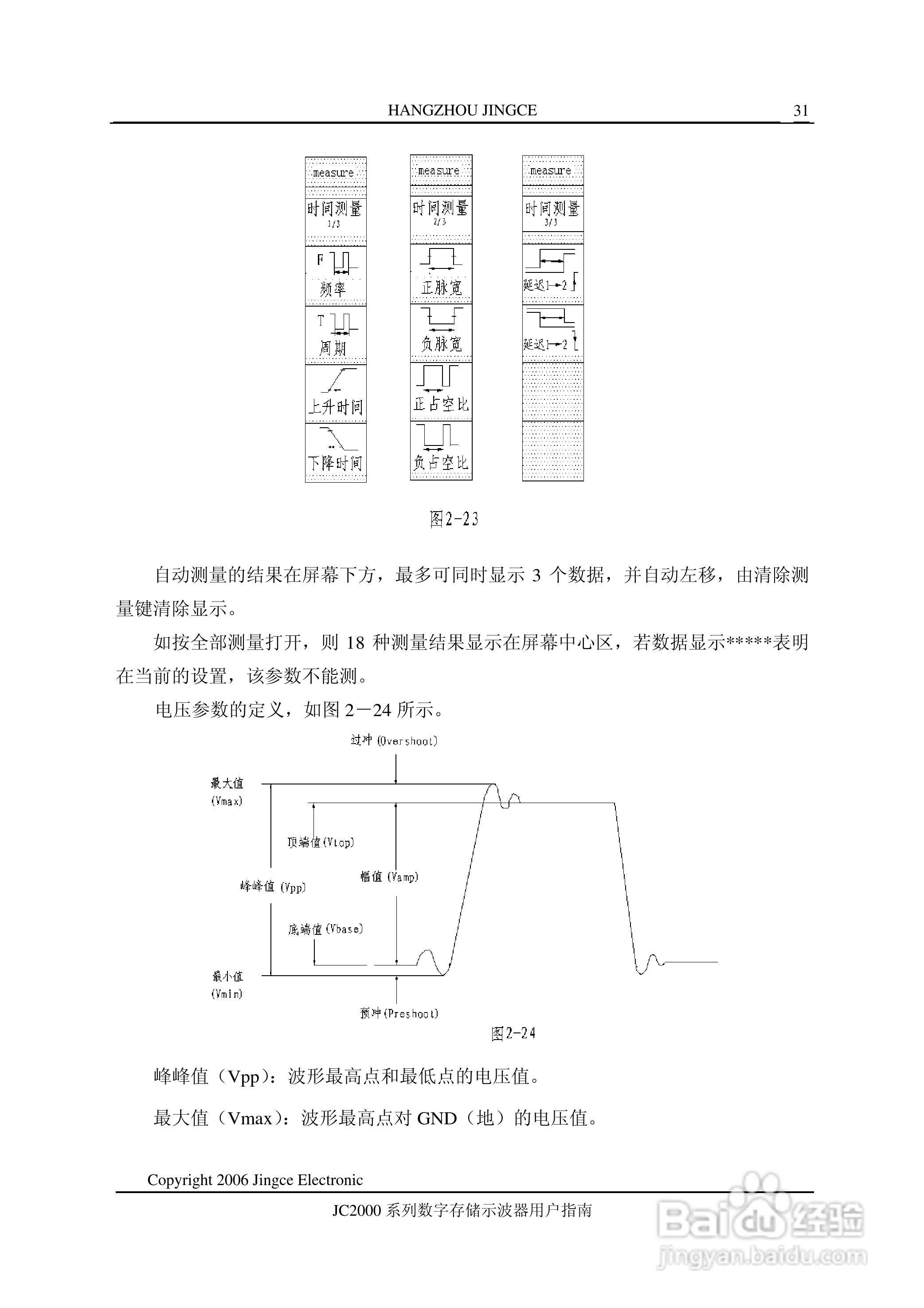 JC2151M型数字示波器使用说明书:[4]
