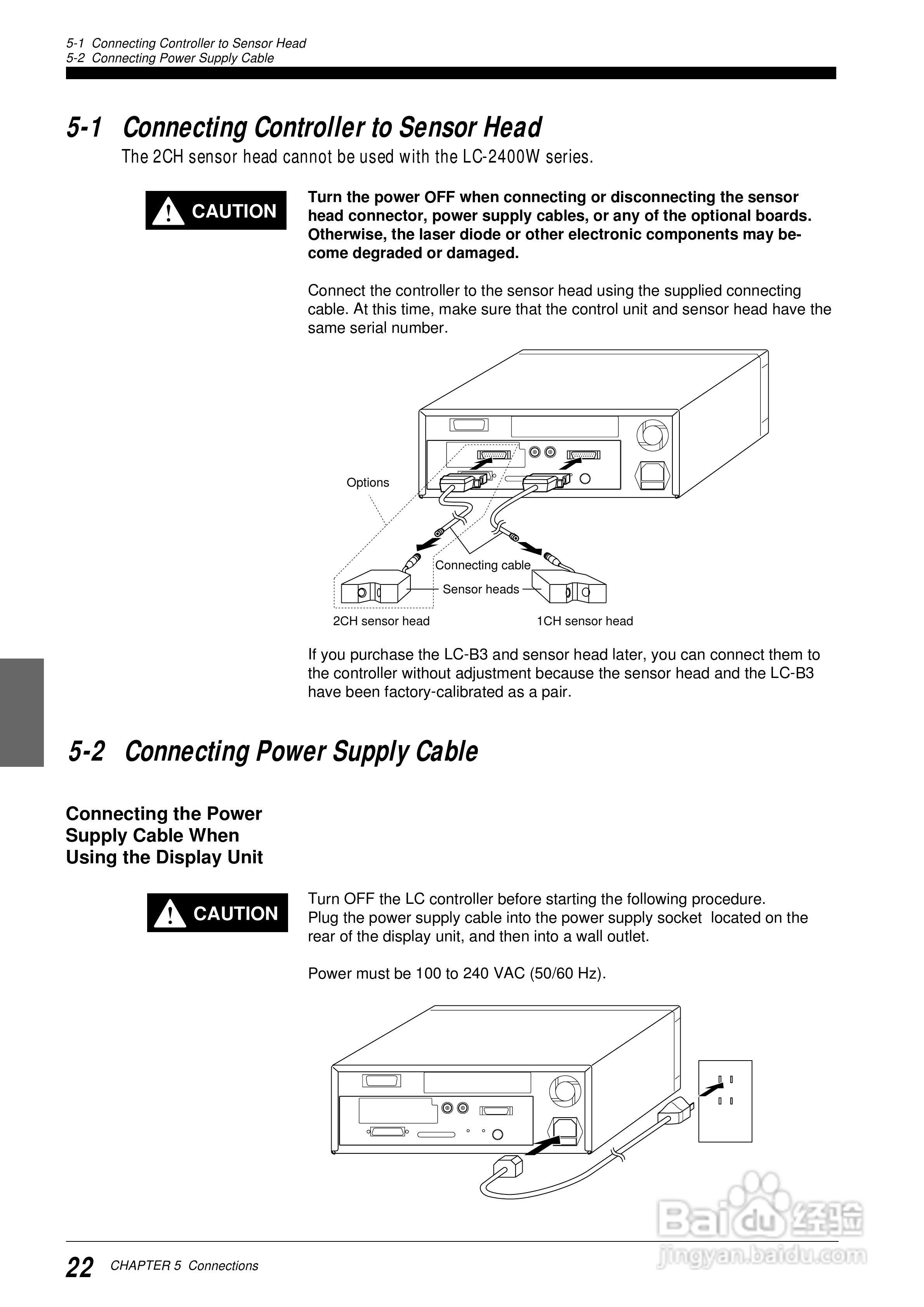 基恩士LC 系列類比感測器控制器说明书:[3]