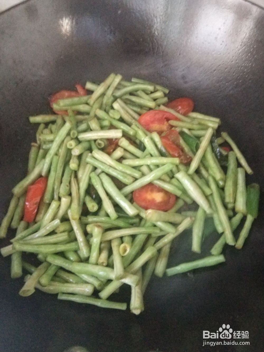 西红柿炒豆角的做法