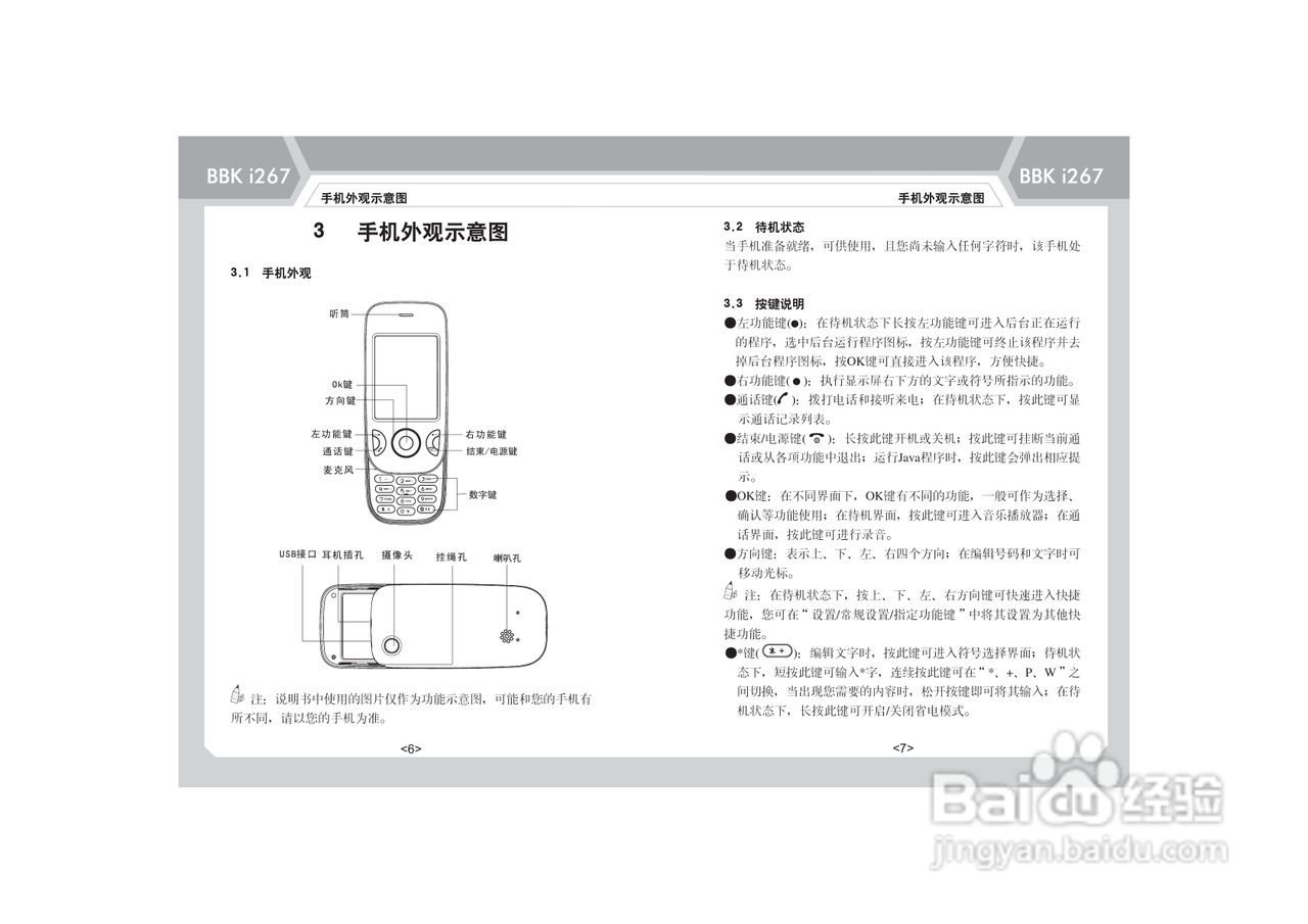 步步高i267手机使用说明书:[1]