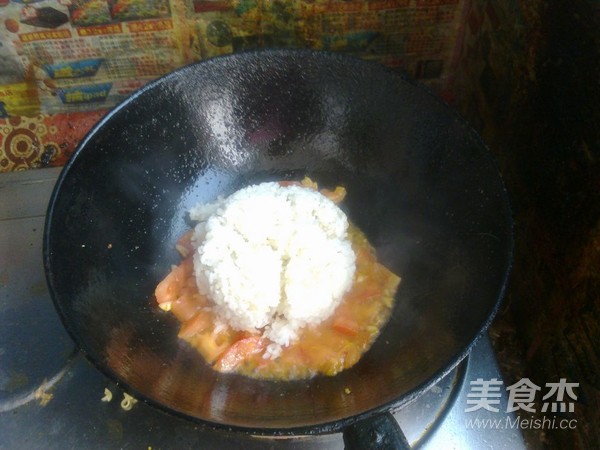 番茄蛋炒饭的做法