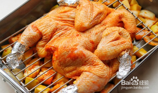 用烤箱烤鸡的制作方法