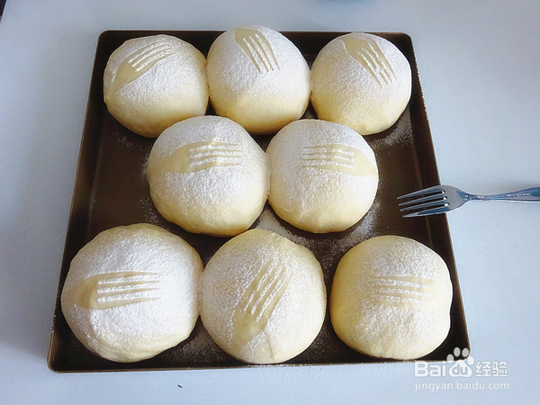 奶香大面包的制作方法