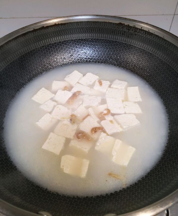 海米乌塌菜豆腐汤