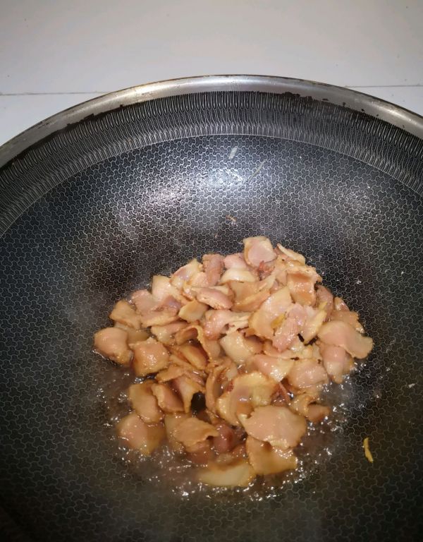 培根炒蘑菇彩椒