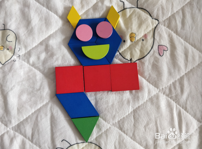 用几何形状怎么拼一辆怪兽车？