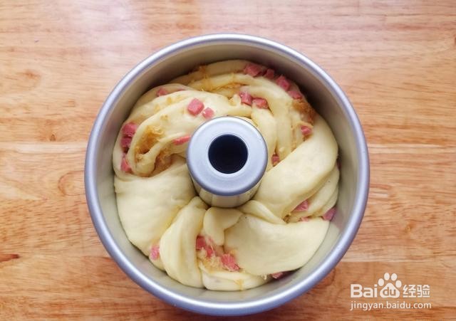 家庭自制咸香热狗肉松软面包