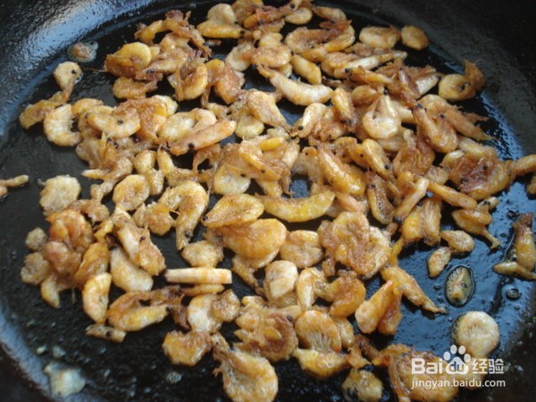 韭菜炒磷虾的做法