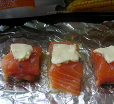 柠汁香烤三文鱼