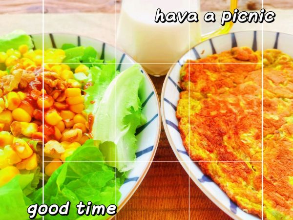 槐花全麦鸡蛋饼