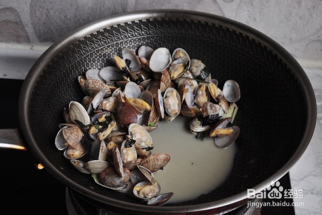 炒花蛤的制作方法