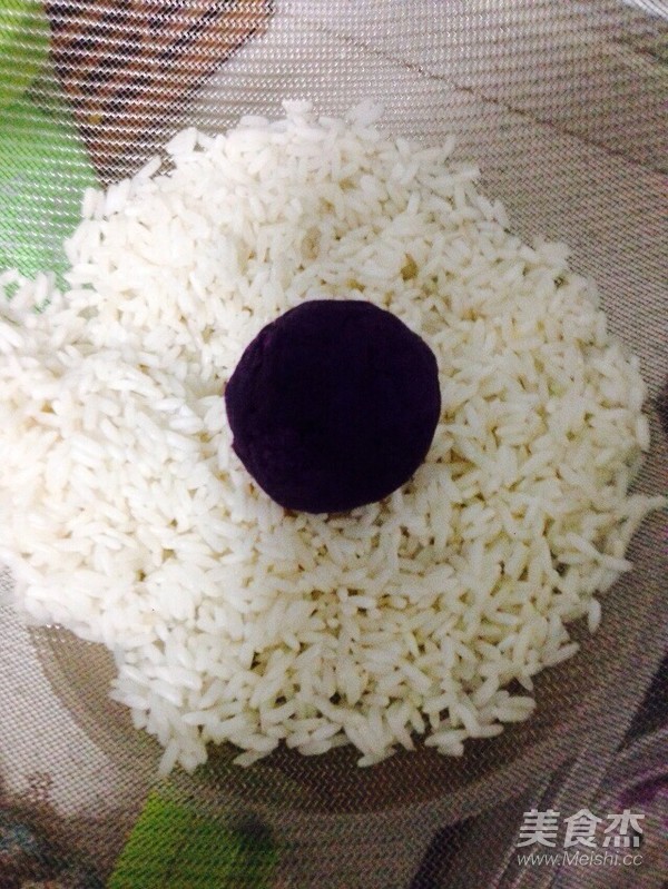 紫薯糯米丸子