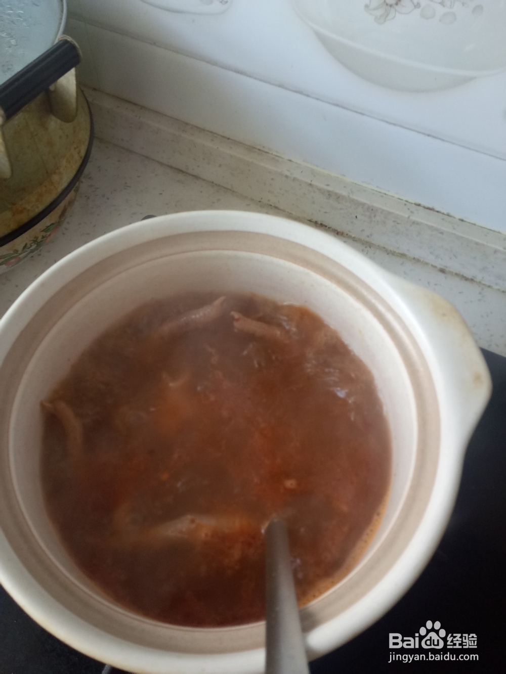 砂锅卤鸡爪炖白菜