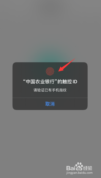 农业银行app怎么开启指纹登录