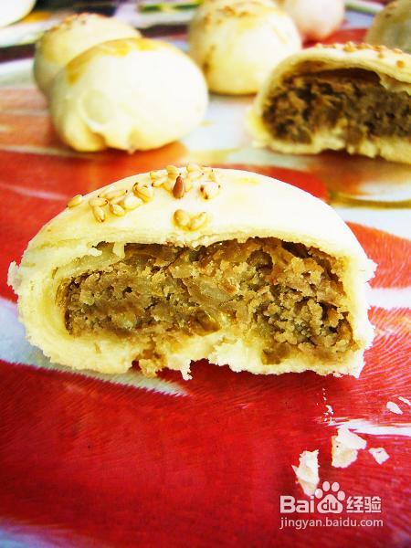 成长中的甜蜜--桂花绿豆酥饼
