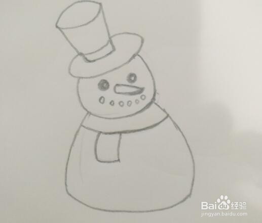 雪人简笔画怎么画