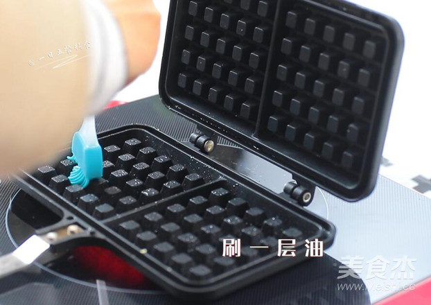 青菜华夫饼的做法