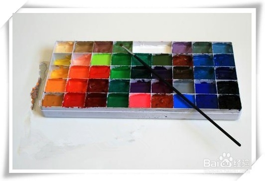 水粉盒颜料的摆放顺序