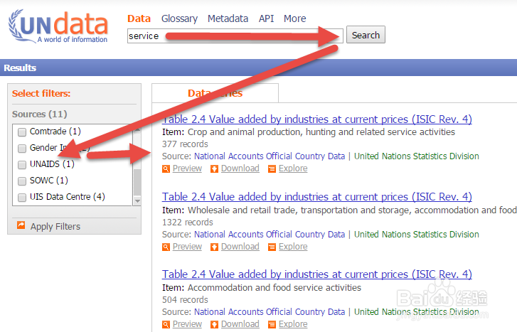 信息采集：从UNdata下载数据