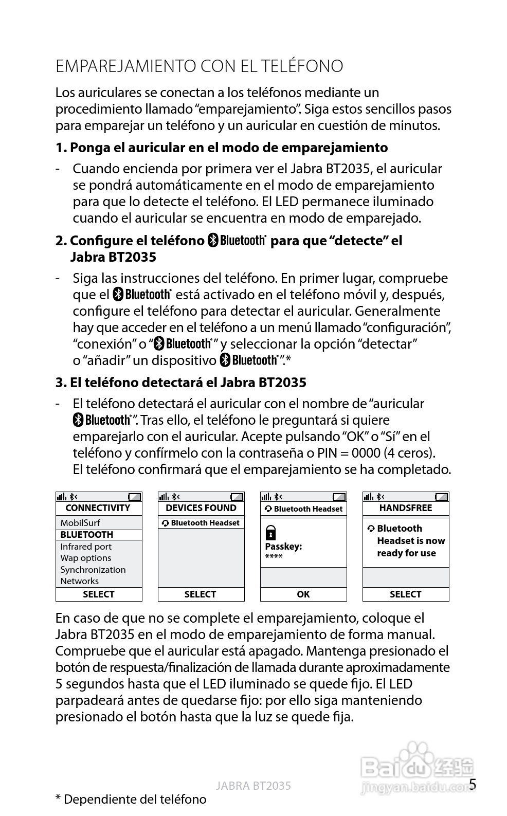 捷波朗BT2035蓝牙耳机使用说明书:[14]
