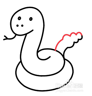 简笔画-如何画小蛇