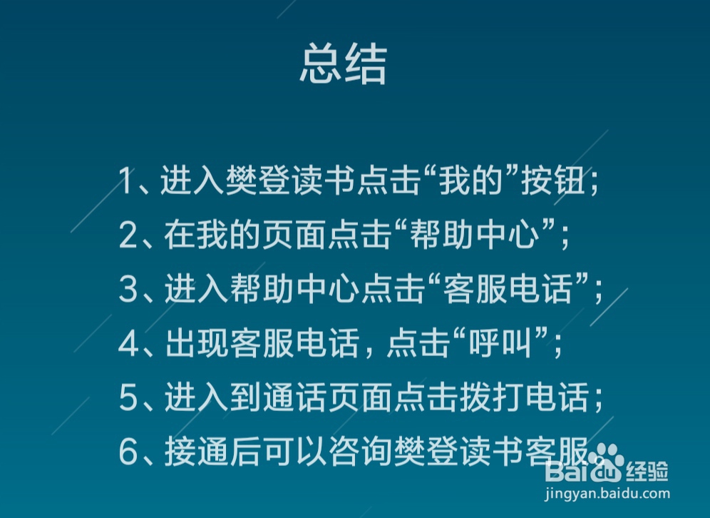 樊登读书怎么拨打客服电话