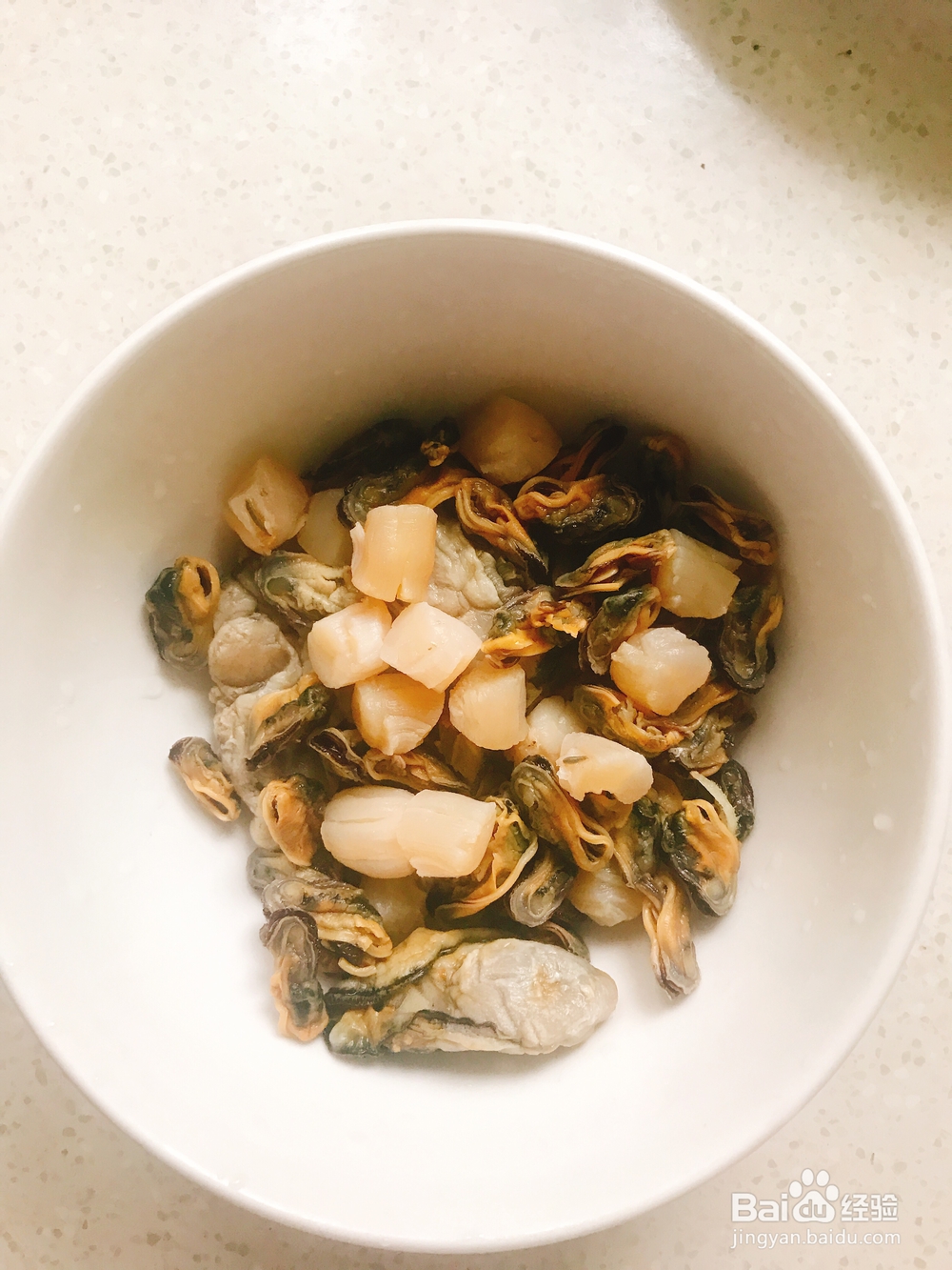 小白也能成功的干贝淡菜粥