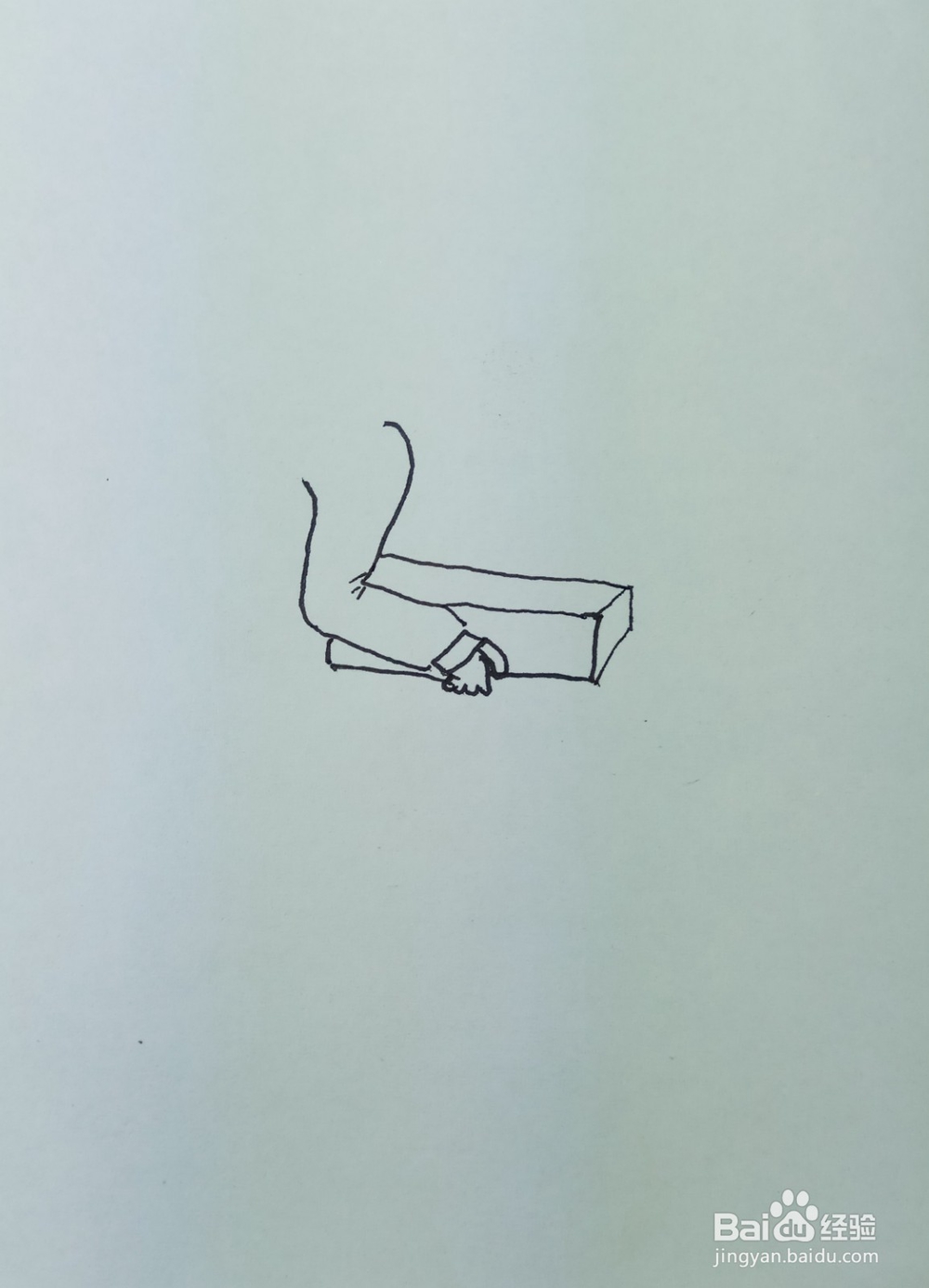 怎样画简笔画“搬锁箱的工人”?