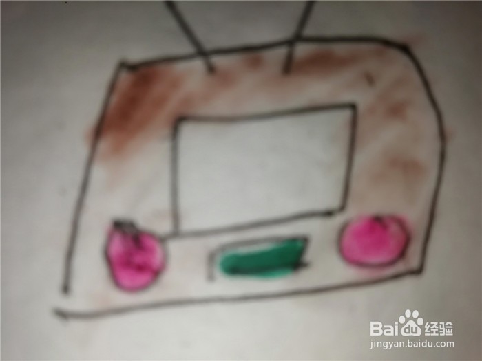 怎么样用简笔画画电视机