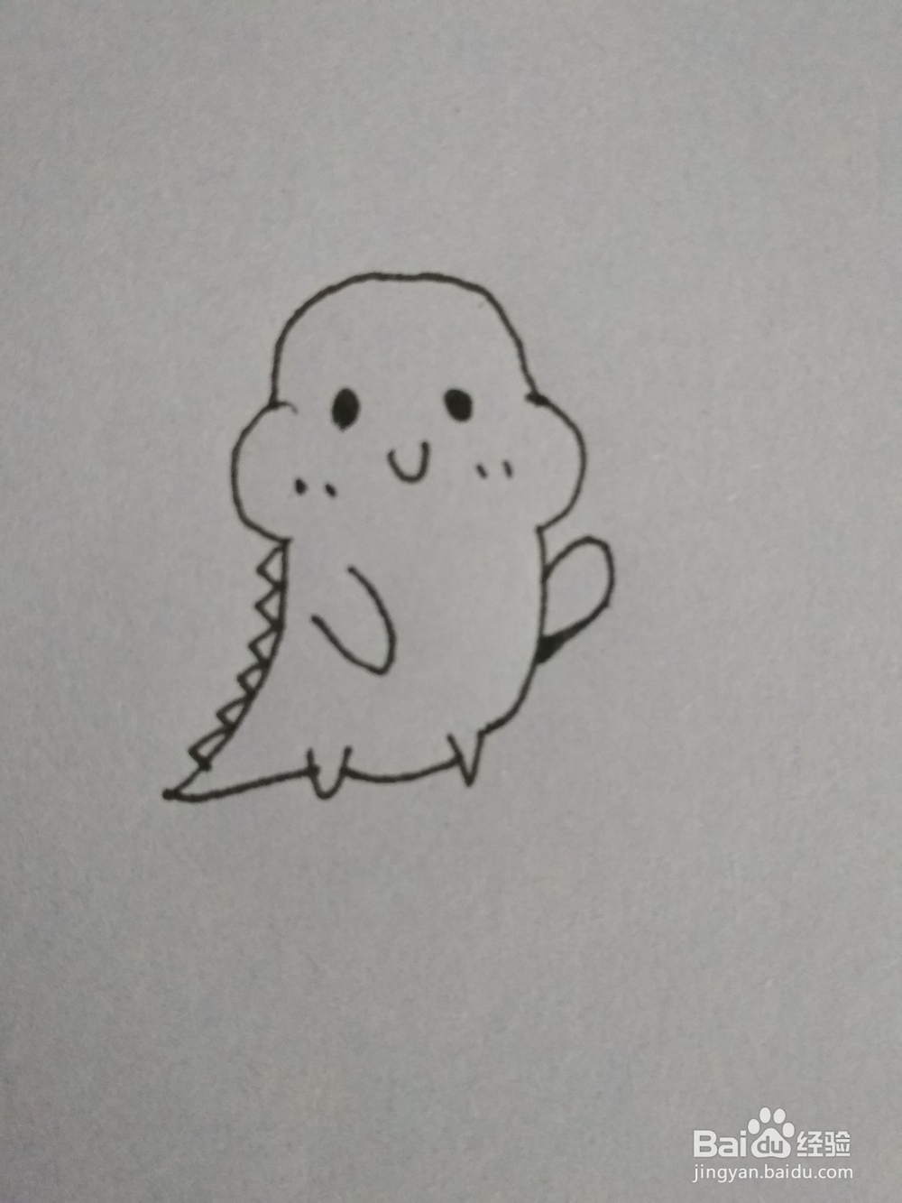 如何画出小恐龙